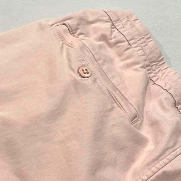 ~ Abercrombie & Fitch L Men's Light Pink Drawstring Shorts Pull-On 5 Pockets 4" - Picture 5 of 12